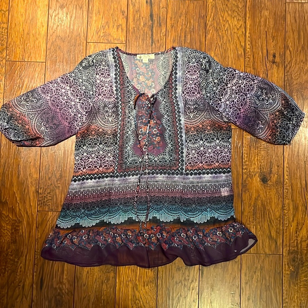 Unity sheer boho top
